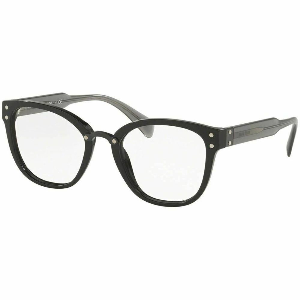 Miu Miu Square Eyeglasses Black W/Demo Lens